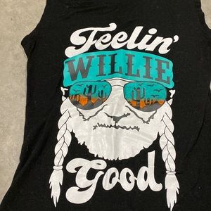 Willie Nelson sleeveless tshirt